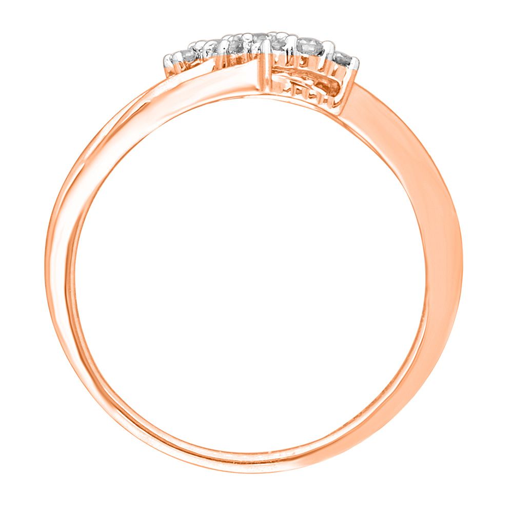 Delicate Diamond Ring in Rose Gold-Rings-OPR11035