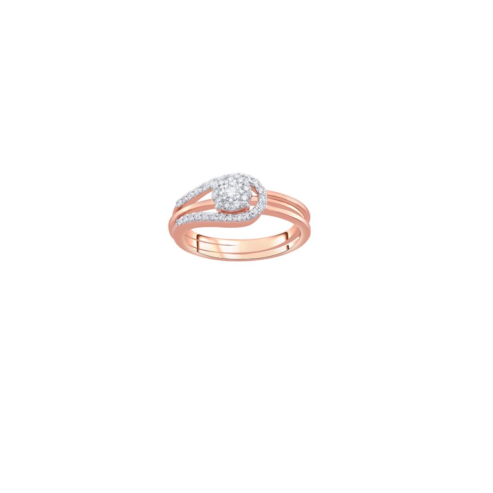 Glamorous Rose Gold Ring For Women-Rings-OPR11105