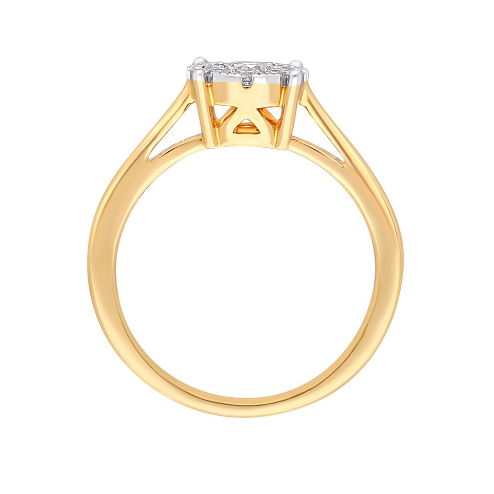 Radiant Diamond Crown Star Finger Ring-Rings-OPR12042