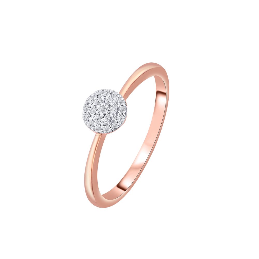 Buy Brilliant Rose Gold and Diamond Ring OPR16062 Online at