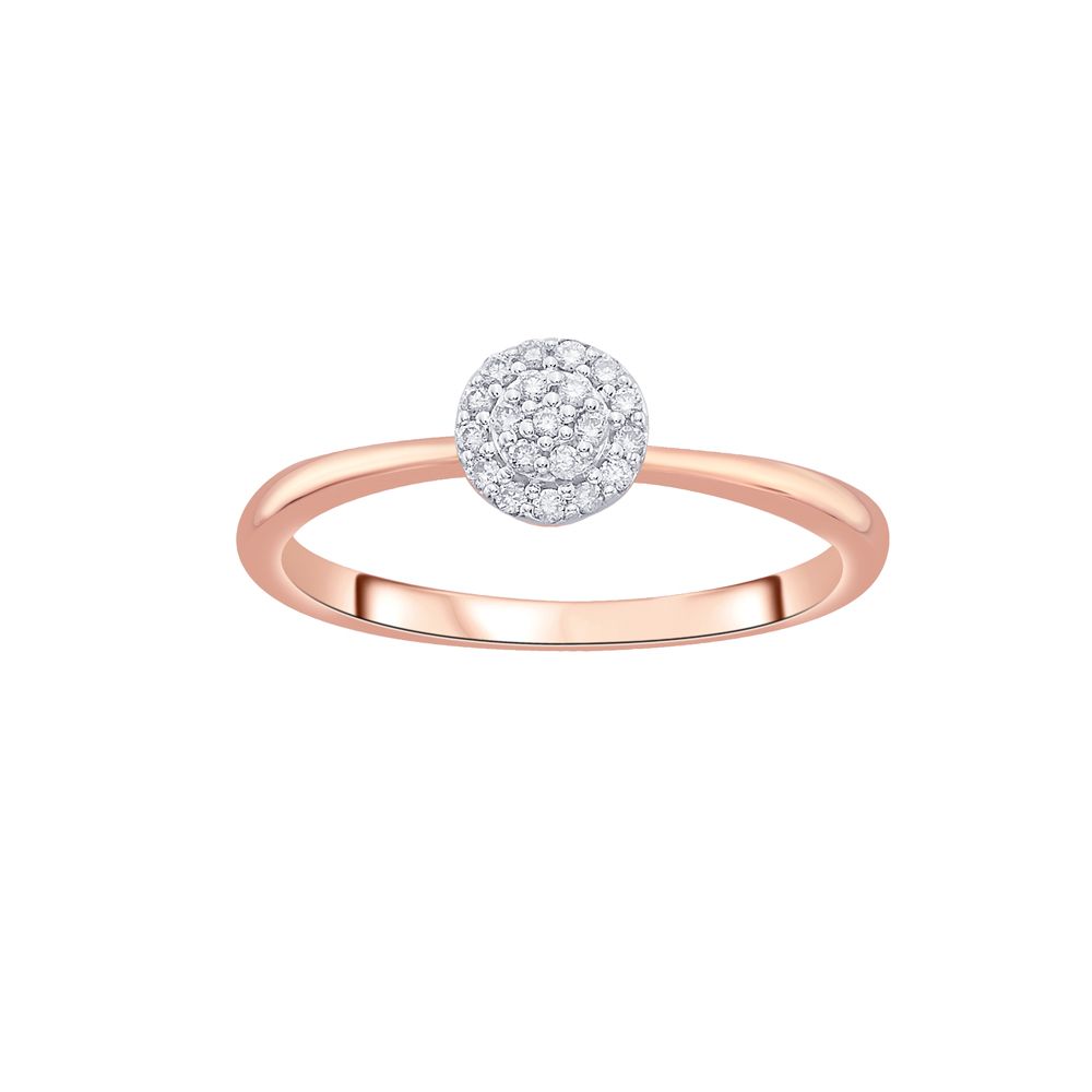 Brilliant Rose Gold and Diamond Ring-Rings-OPR16062