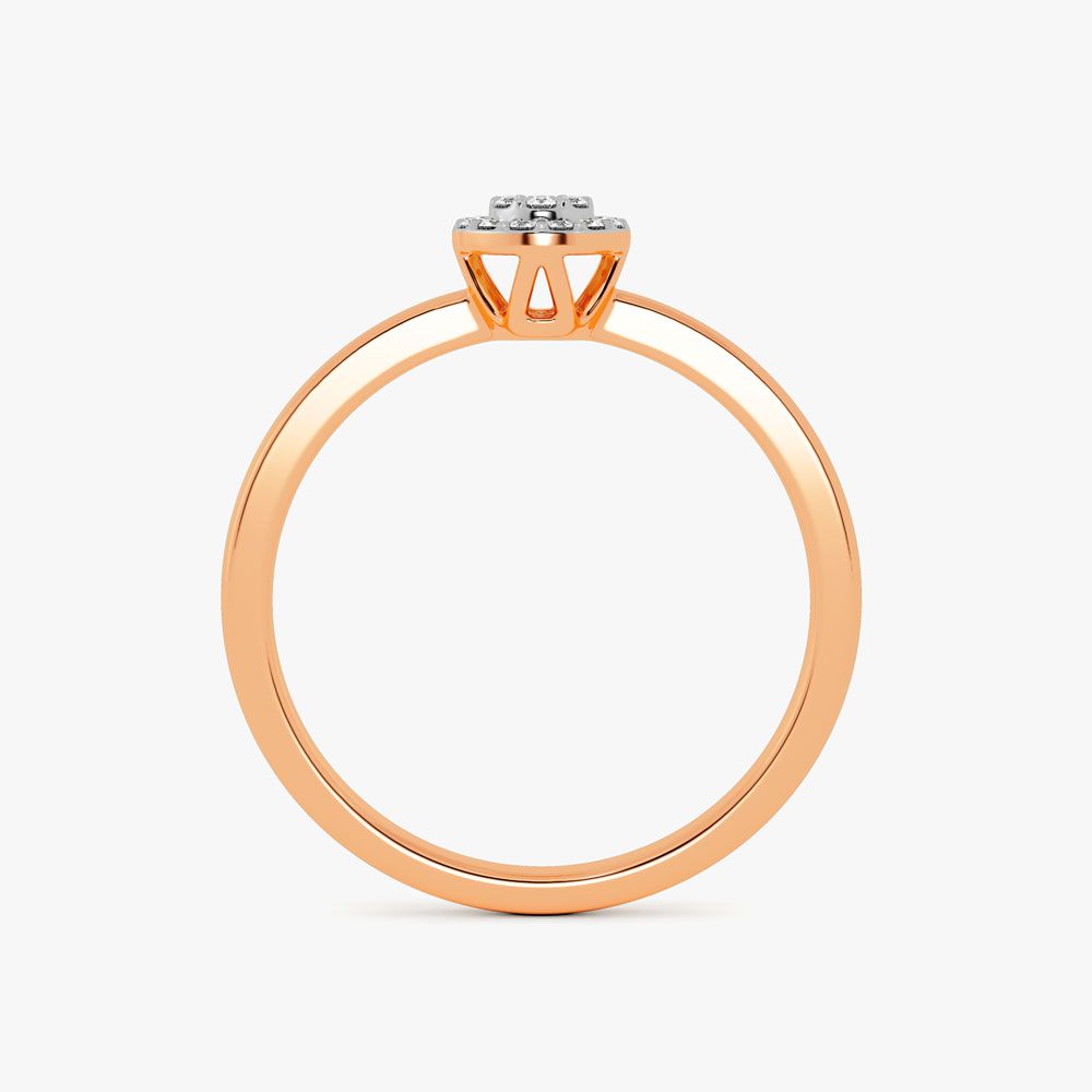 Brilliant Rose Gold and Diamond Ring-Rings-OPR16062