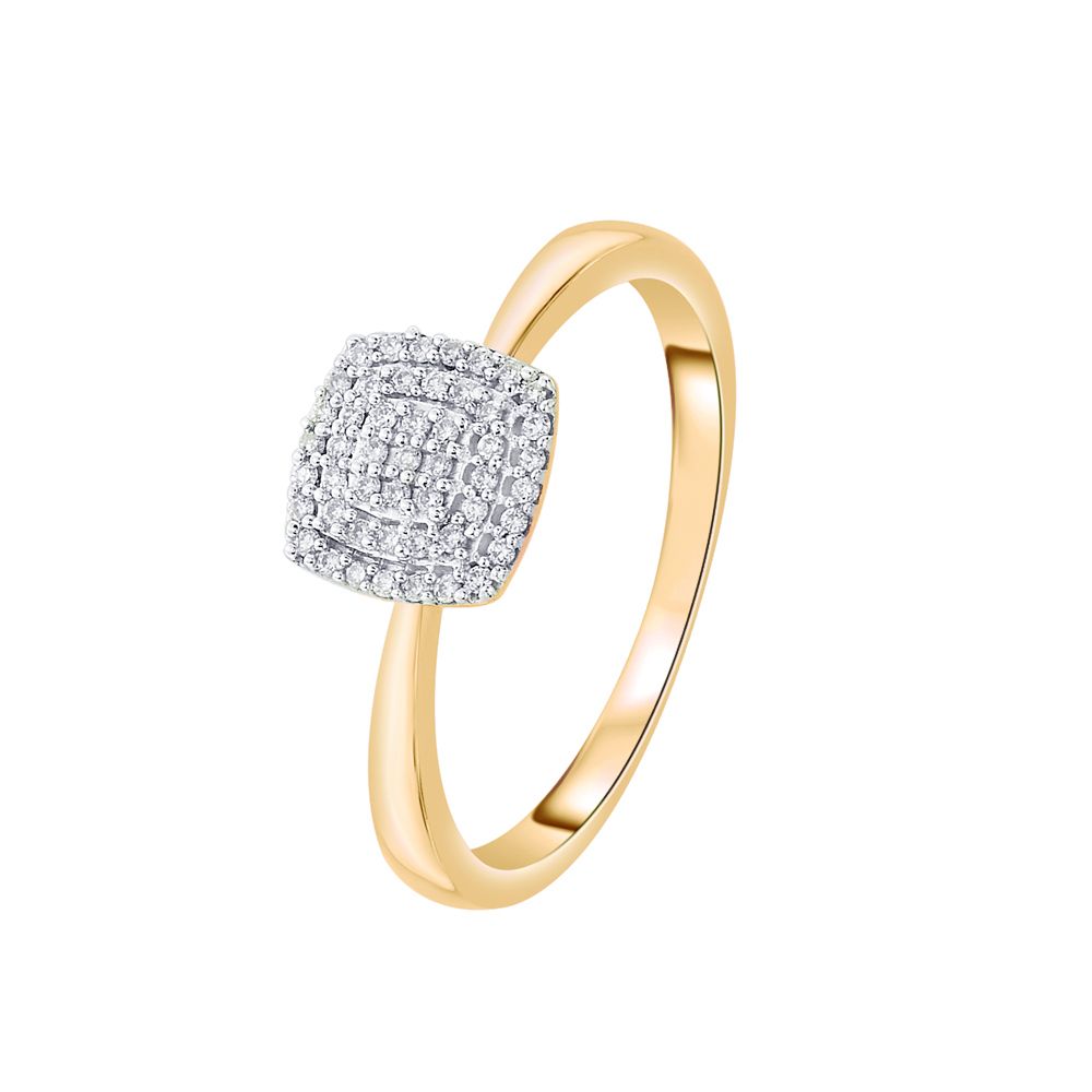 Glossy 14KT Yellow Gold Ring-Rings-OPR16064