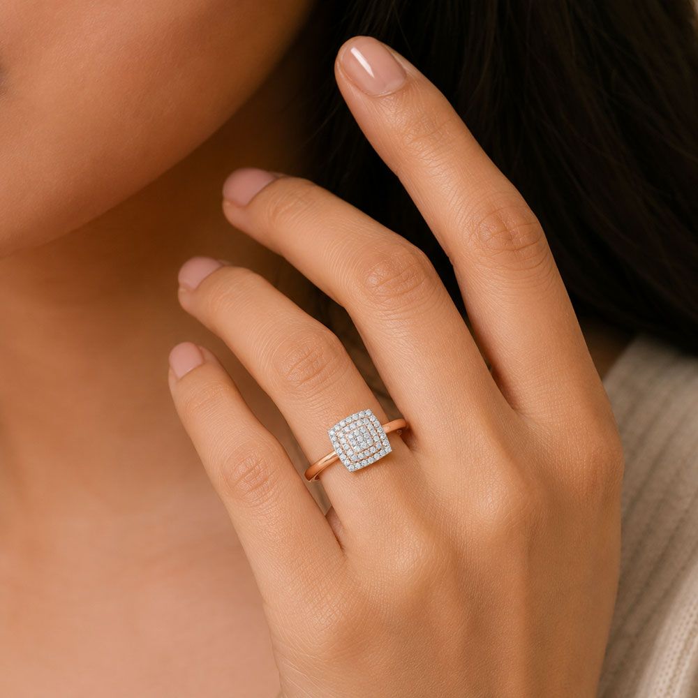 Glossy 14KT Yellow Gold Ring-Rings-OPR16064