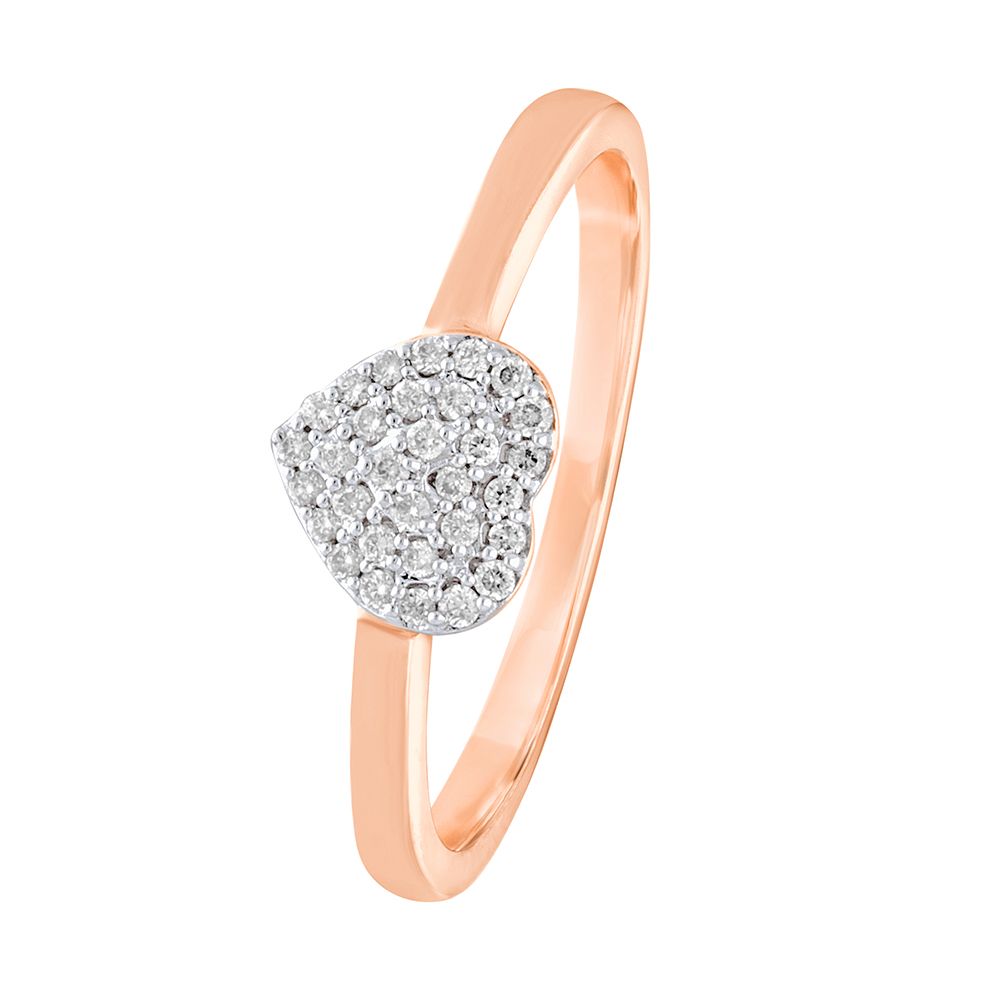 Heart Design Diamond Ring-Rings-OPR16067