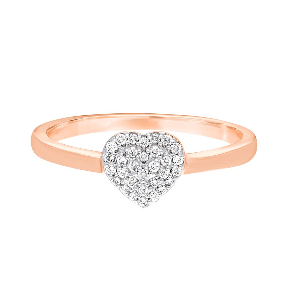 Heart Design Diamond Ring-Rings-OPR16067