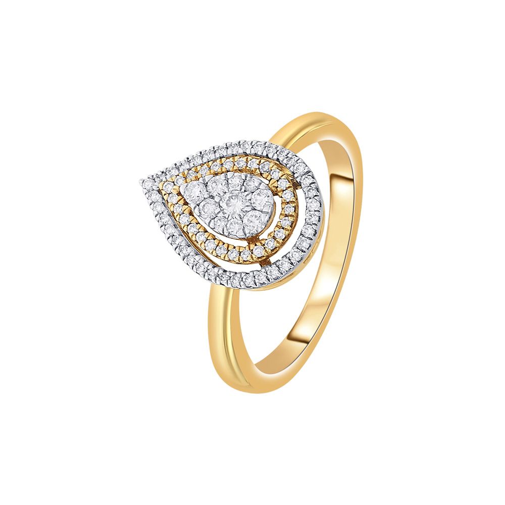 Alluring 18KT Rose Gold Finger Ring-Rings-OPR18038