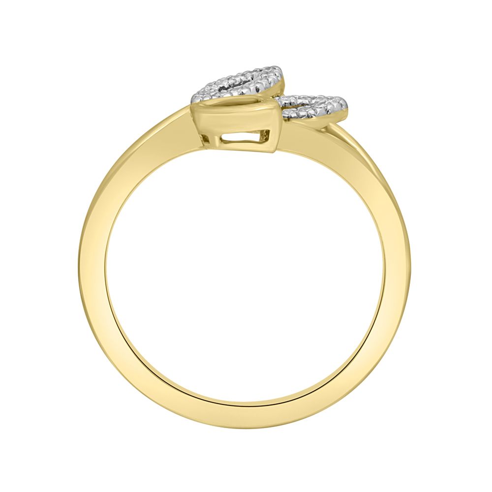 Petalled Diamond Finger Ring-Rings-OPR18044