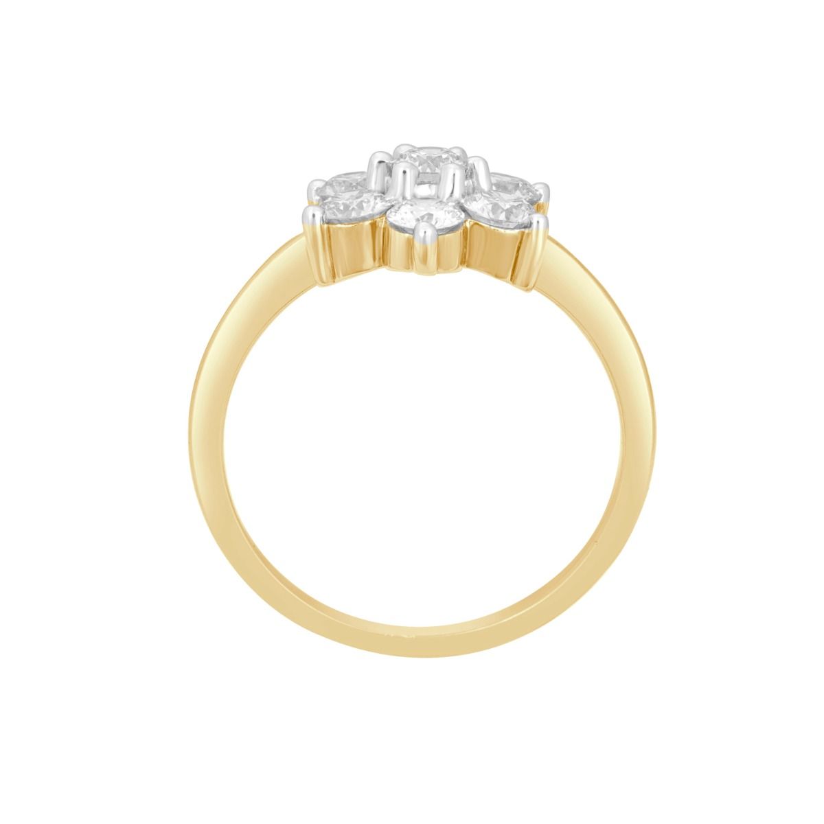 Classic Floral Diamond Ring-Rings-OPR18057