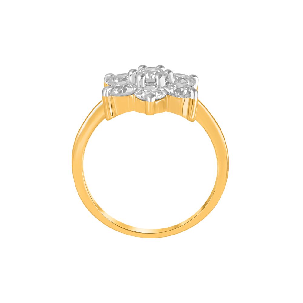 Bewitching Diamond and Gold Crown Star Ring-Rings-OPR18058-A400RFB