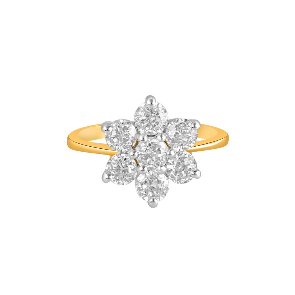 Bewitching Diamond and Gold Crown Star Ring-Rings-OPR18058-A400RFB