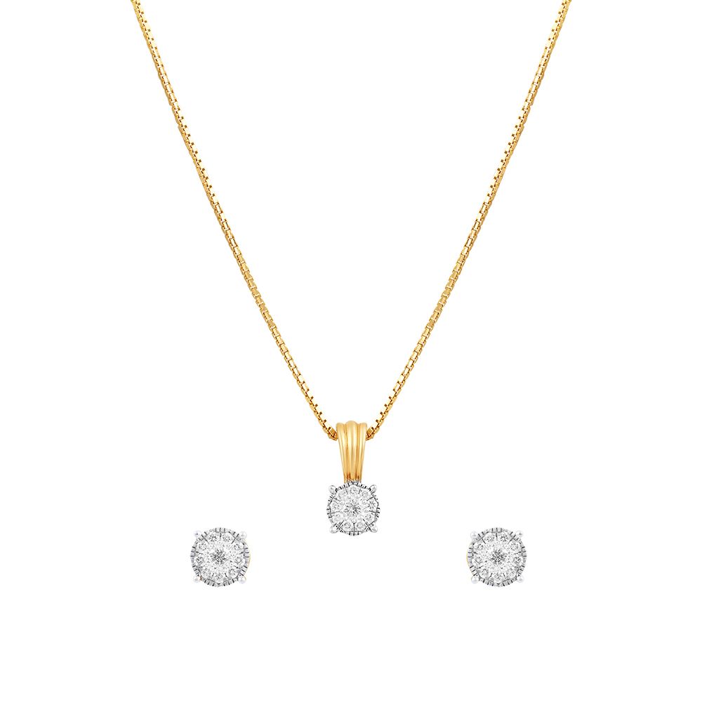 Glitzy Diamond Pendant Set-All Jewellery-OSP11090-M200R0B