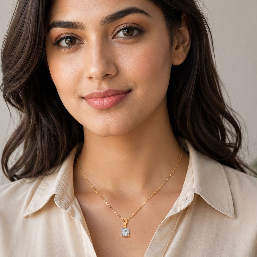 Refined Solitaire Pendant-All Jewellery-OPS11112-D400X0B