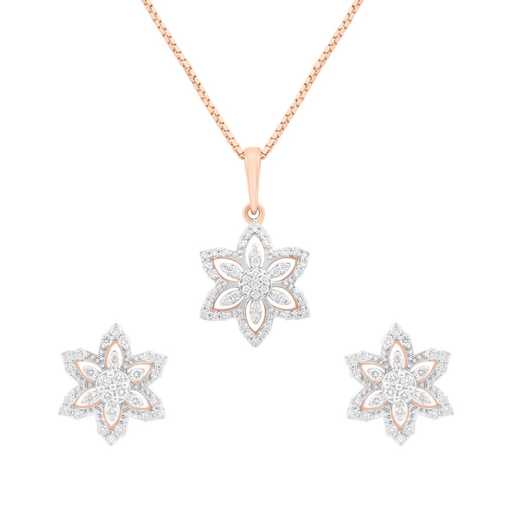 Radiant Beauty Diamond Pendant Set-All Jewellery-OSP12116-D400X0B
