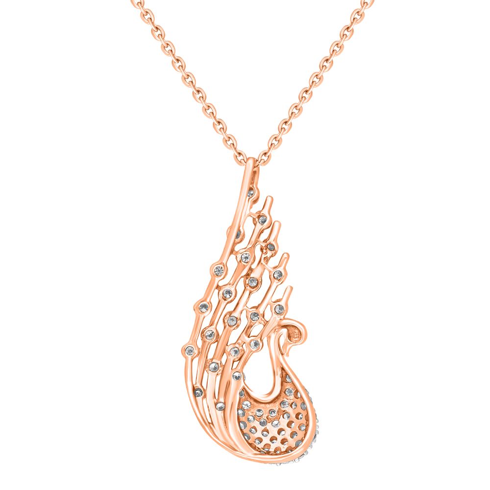 Refined 18KT Rose Gold Pendant Set-All Jewellery-OSP13010-D400X0B