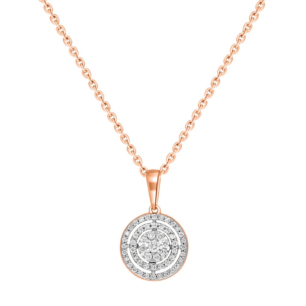Shimmering Diamond and Rose Gold Pendant Set-All Jewellery-OSP14115-D400X0C