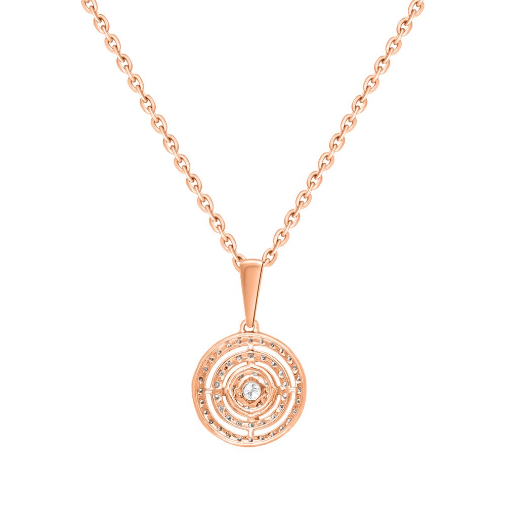 Shimmering Diamond and Rose Gold Pendant Set-All Jewellery-OSP14115-D400X0C