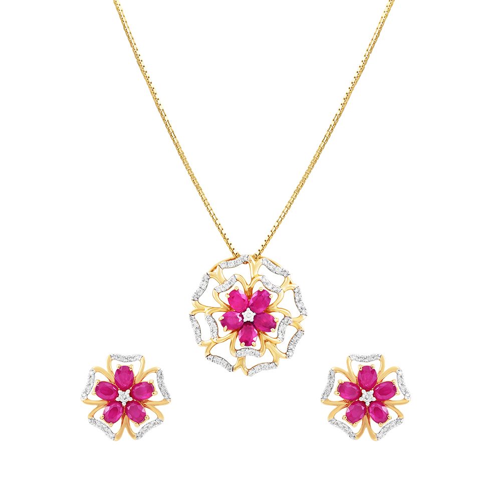 Illuminating Diamond Pendant Set-All Jewellery-OSP15120-D201X0B