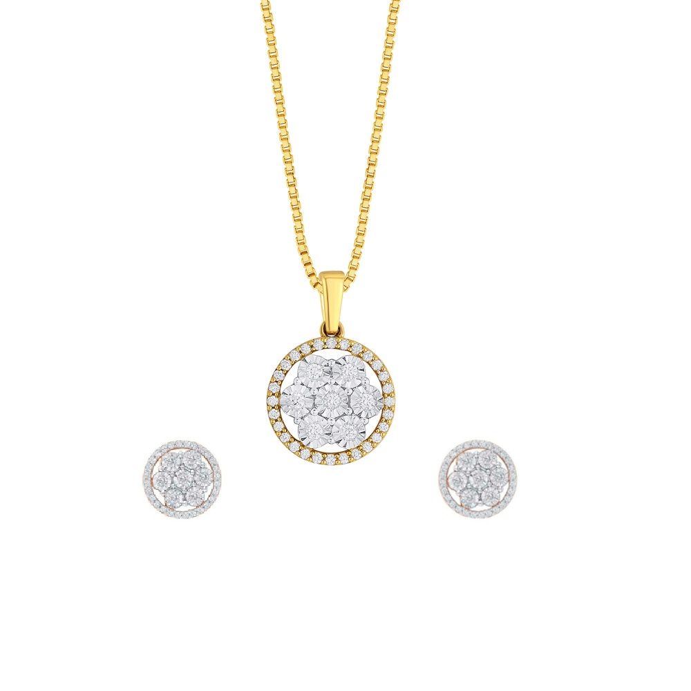 Opulent Brilliance Diamond Pendant Set-All Jewellery-OSP16088-D400R0B