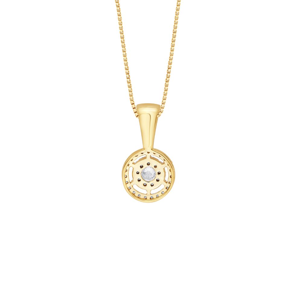 Bejewelled Crown Star Diamond Pendant-All Jewellery-OPS18056-M400R0B