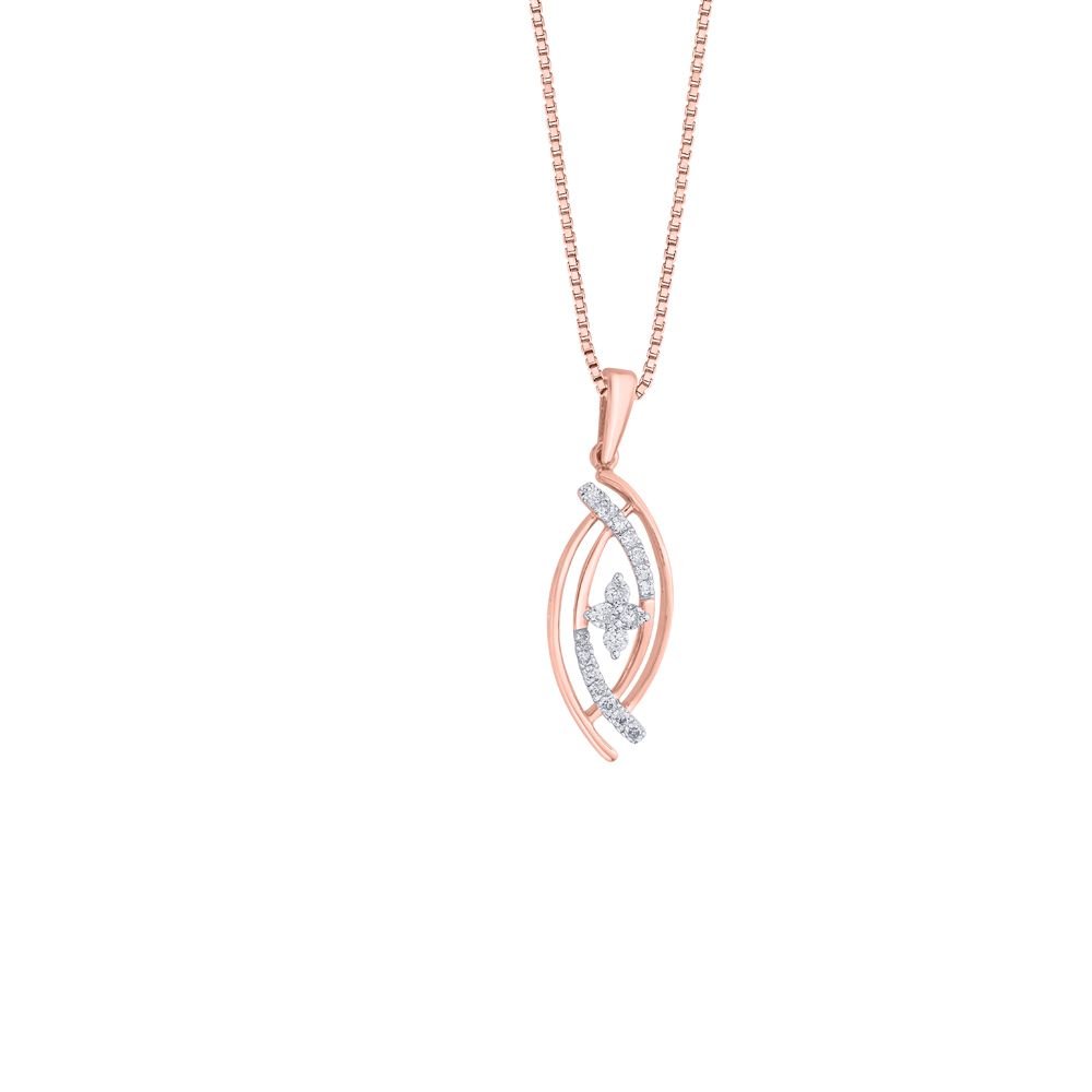 Ethereal Rose Gold and Diamond Pendant-All Jewellery-OPS19007-D400X0B