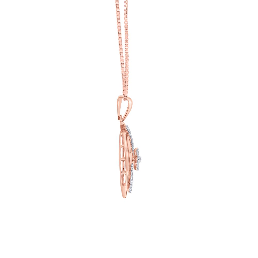 Ethereal Rose Gold and Diamond Pendant-All Jewellery-OPS19007-D400X0B