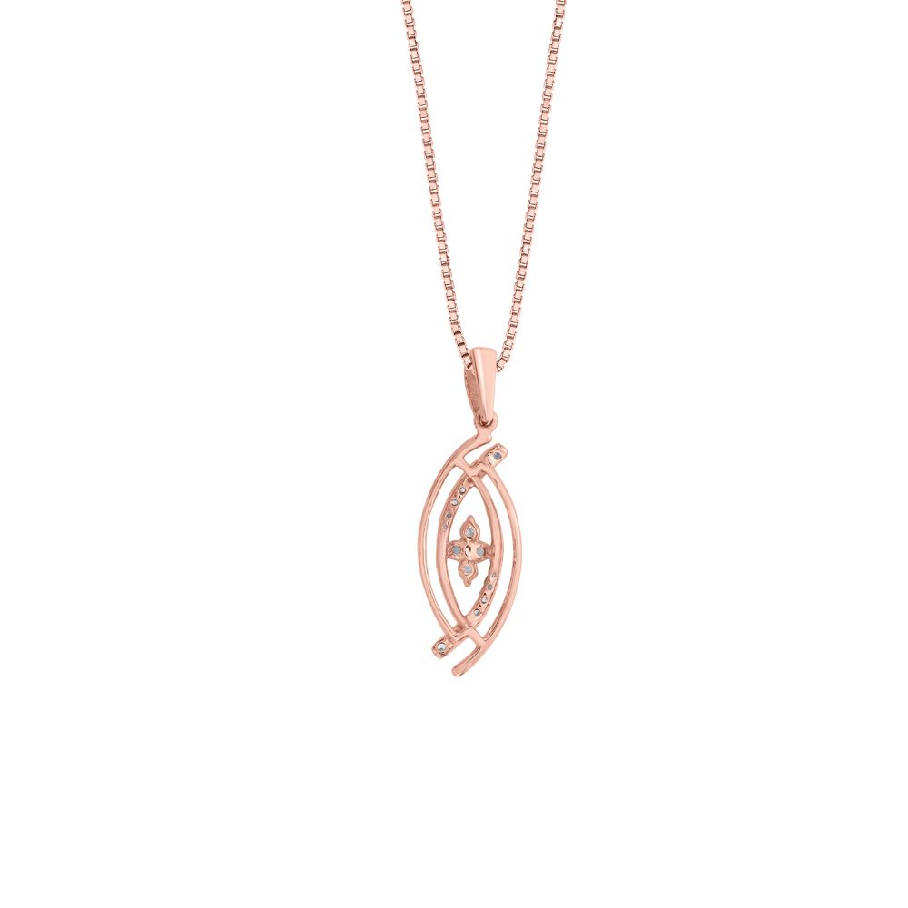 Stunning 18Kt Rose Gold Diamond Pendant and Earrings Set-All Jewellery-OSP19007-D400X0B