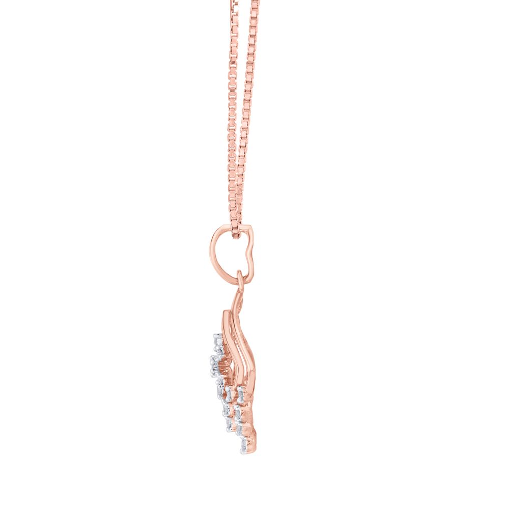 Classy Diamond Pendant in 18KT Rose Gold-All Jewellery-OPS19012-D400X0B
