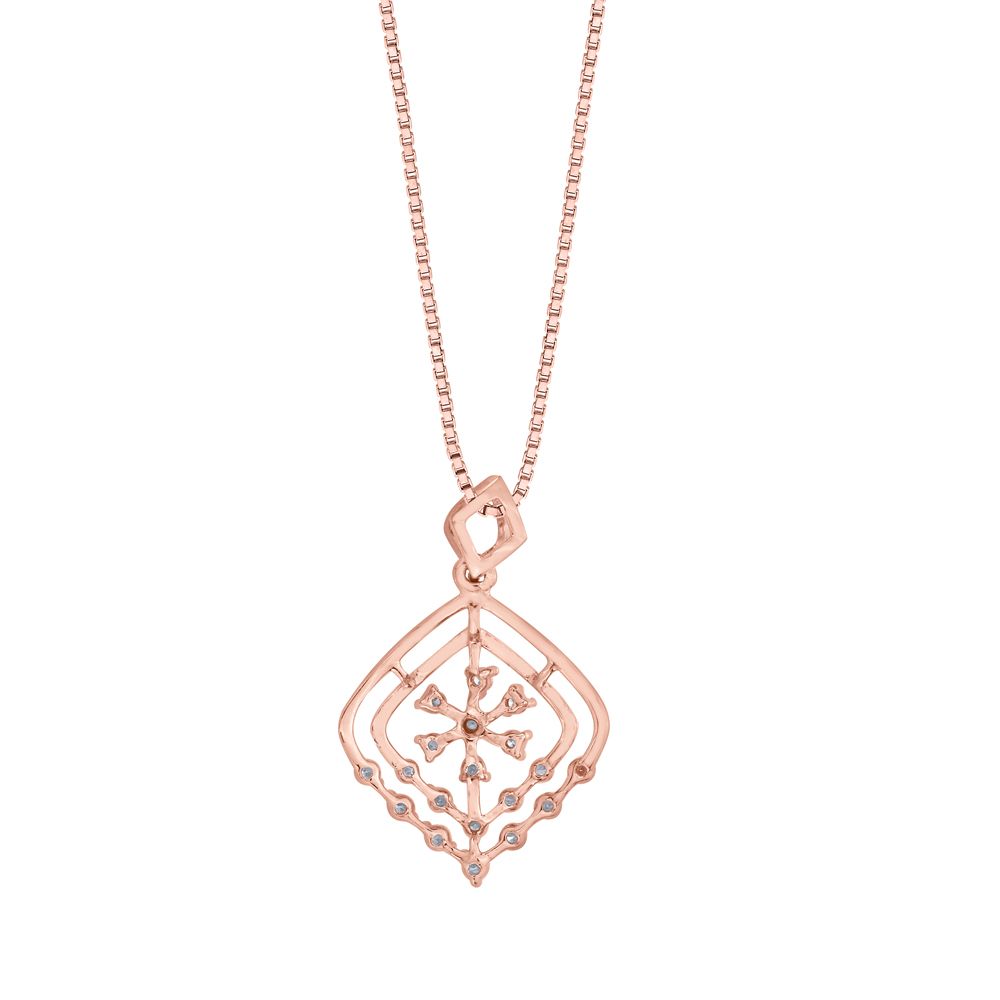 Classy Diamond Pendant in 18KT Rose Gold-All Jewellery-OPS19012-D400X0B