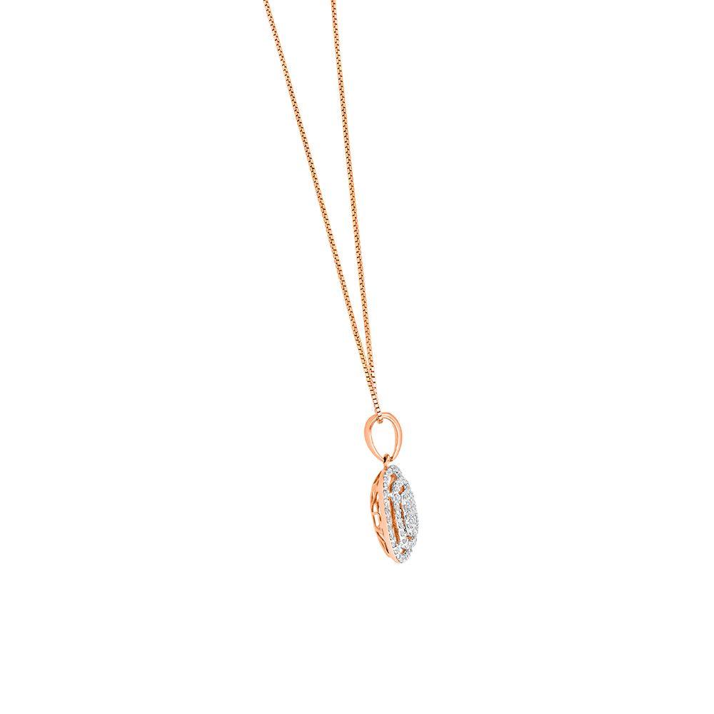 Glamorous Diamond Pendant in Rose Gold-All Jewellery-OPS20014-D300X0B