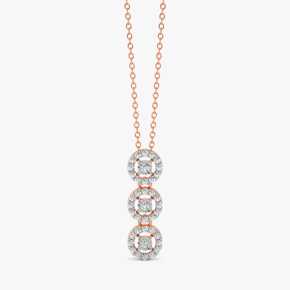 3 circle Diamond Astra Pendant-All Jewellery-OPS20027-DA00X1C