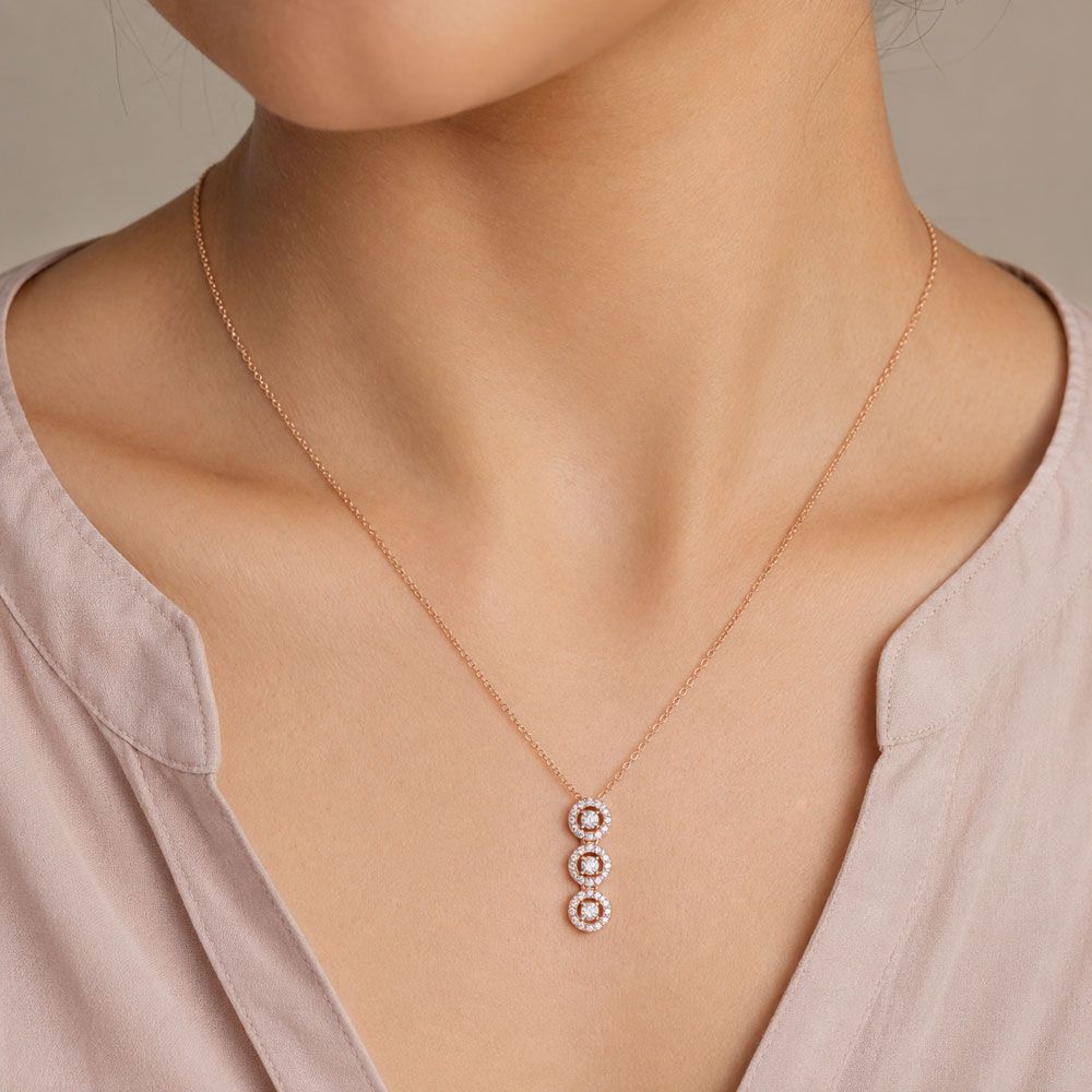 3 circle Diamond Astra Pendant-All Jewellery-OPS20027-DA00X1C