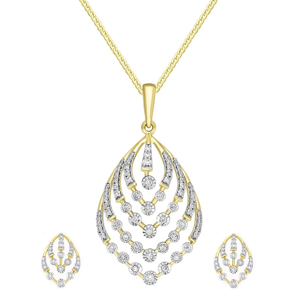 Fashionable Diamond Pendant Set-All Jewellery-OSP22001-D400R0C