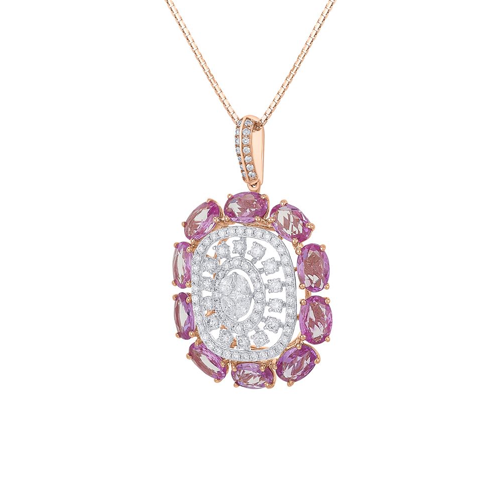Sophisticated Rose Gold Pendant Set-Pendants-OPS23011-D403X0B