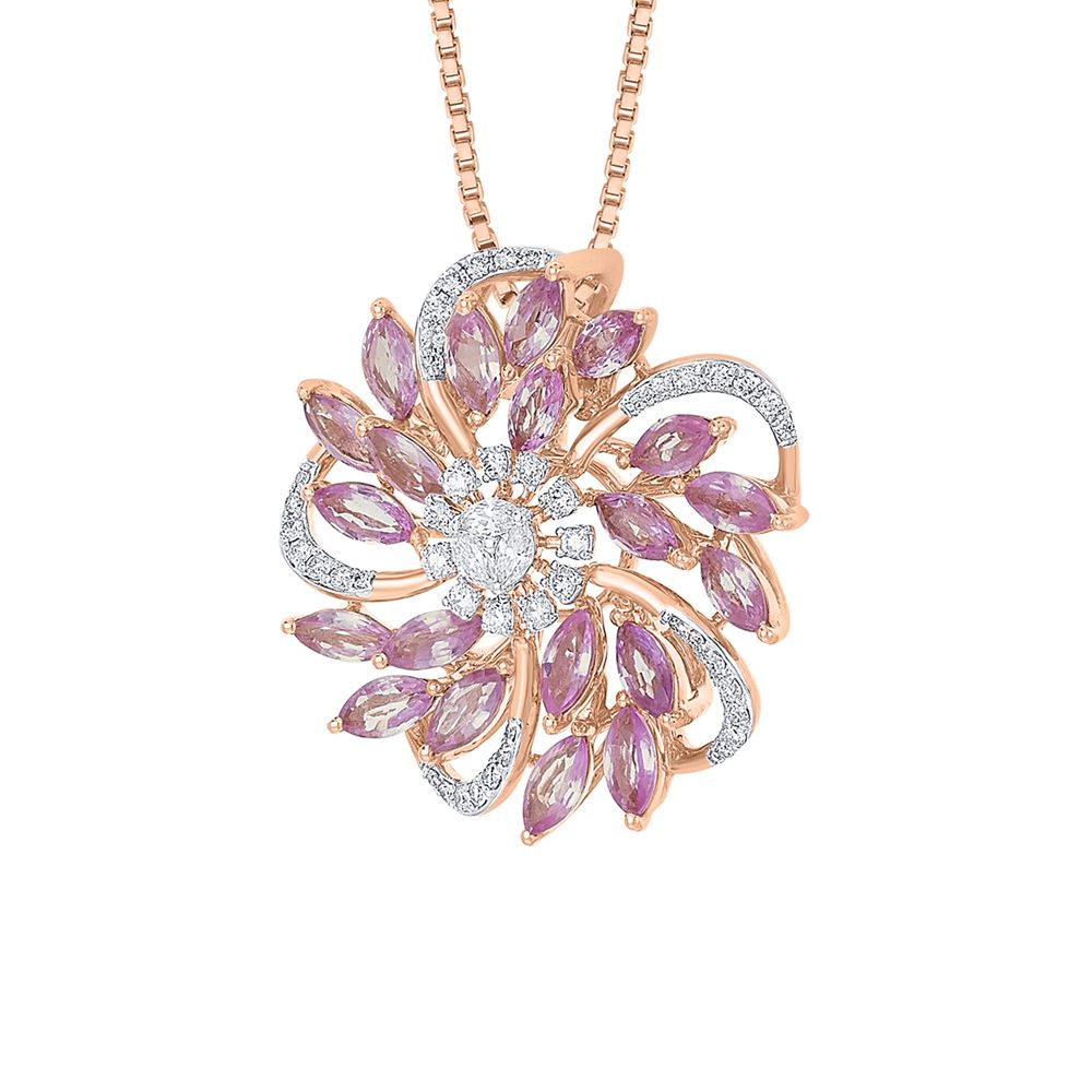 Versatile 18KT Rose Gold Pendant-Pendants-OPS23015-D403X0B