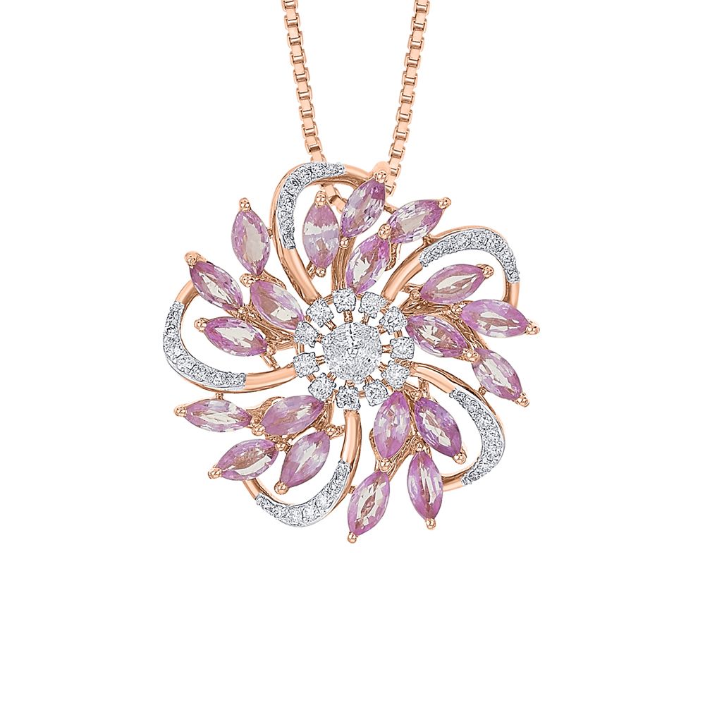 Versatile 18KT Rose Gold Pendant-Pendants-OPS23015-D403X0B