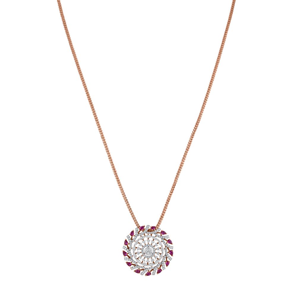 Opulent Radiance Diamond Pendant Set-All Jewellery-OSP23027-D310X0B