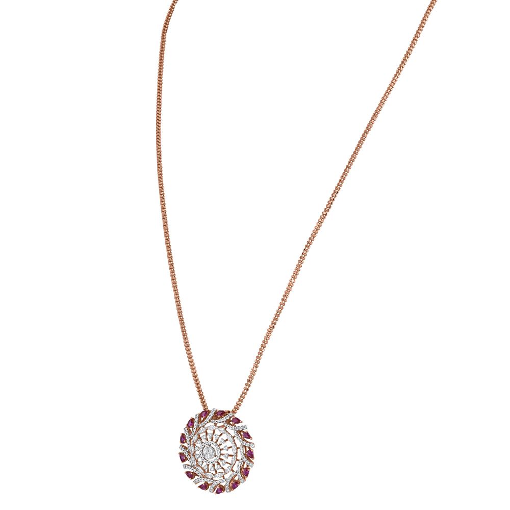 Opulent Radiance Diamond Pendant Set-All Jewellery-OSP23027-D310X0B