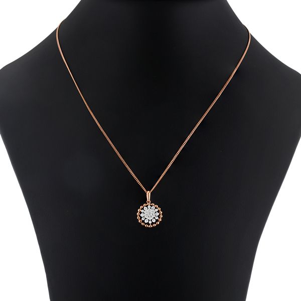 Subtle Diamond and Rose Gold Pendant Set-All Jewellery-OSP23028-D300X0B