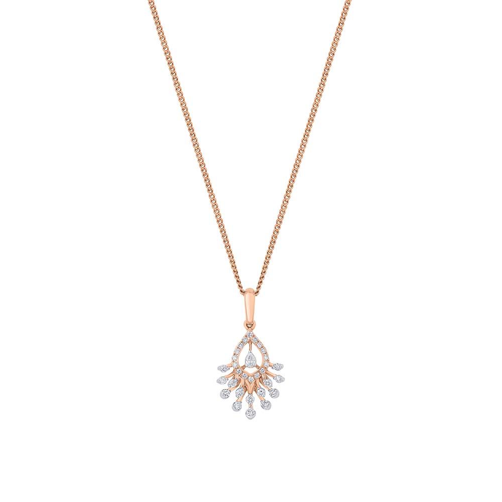 Precious Rose Gold Starburst Pendant-Pendants-OPS23043-D300X0B