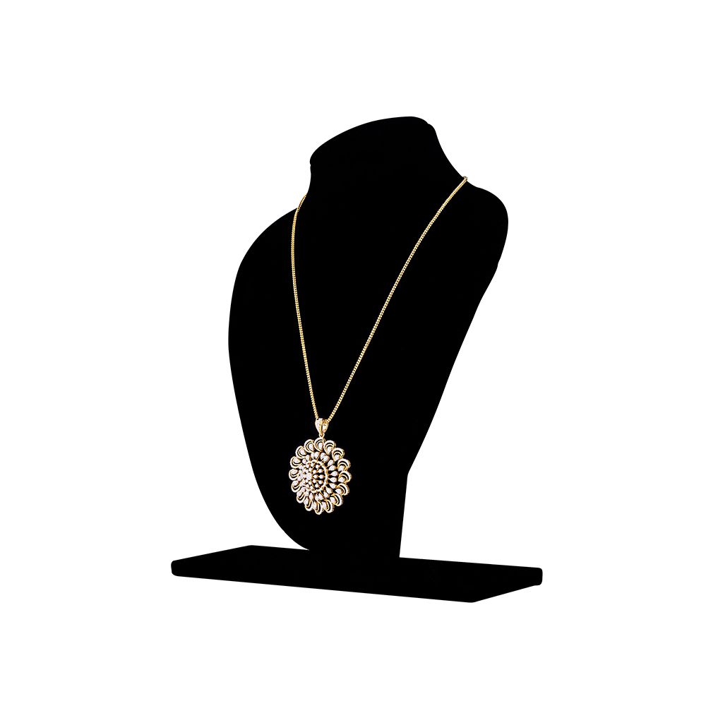 Delicate Floral Motif Diamond Pendant Set-All Jewellery-OSP23E02-D300R0B