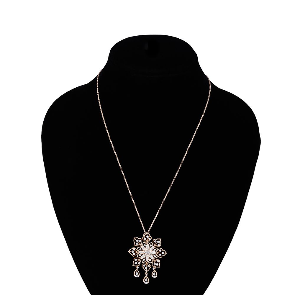 Stunning Diamond Jewellery Set in 18Kt Rose Gold-New Arrivals-OSP23E05-D400X0B