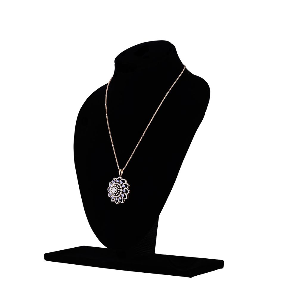 Sparkling Mandala Design 18KT Rose Gold Jewellery Set-Shop by Metal-OSP23E08-D323X0B