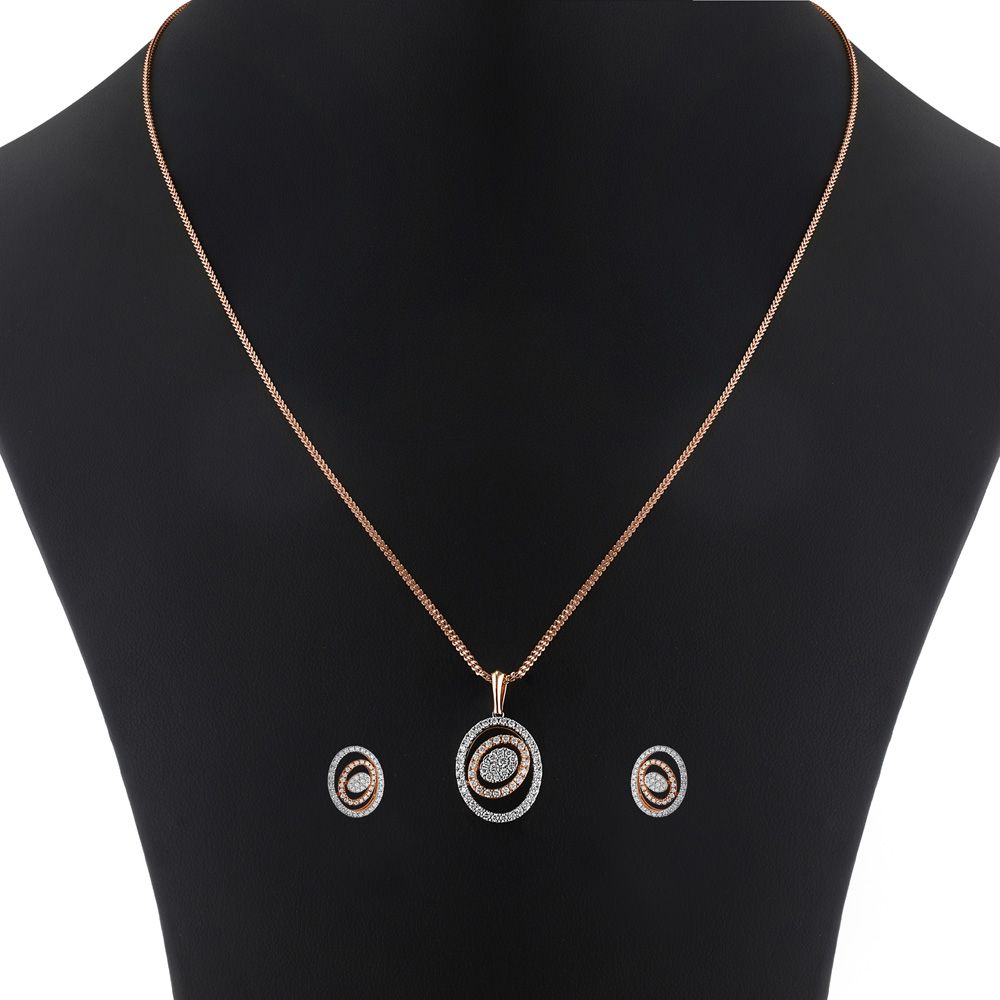Pendant Designer Diamond Jewellery Online Buy Rose Gold Royal