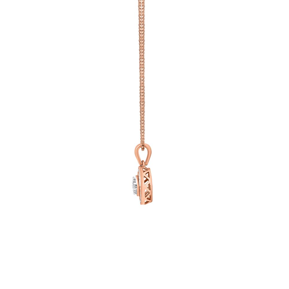 Dazzling Rose Gold and Diamond Pendant-Pendants-OPS23E34-D400X0B