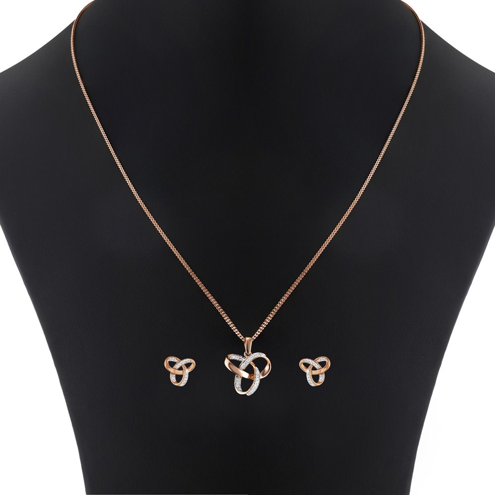 Trinity Design Diamond Pendant Set-All Jewellery-OSP23E40-D400X0B