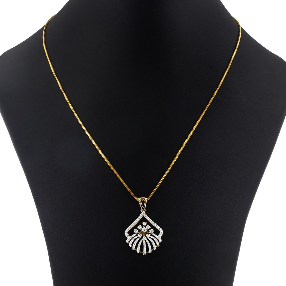 Enigmatic Yellow Gold Pendant Set-All Jewellery-OSP23E43-D400R0B