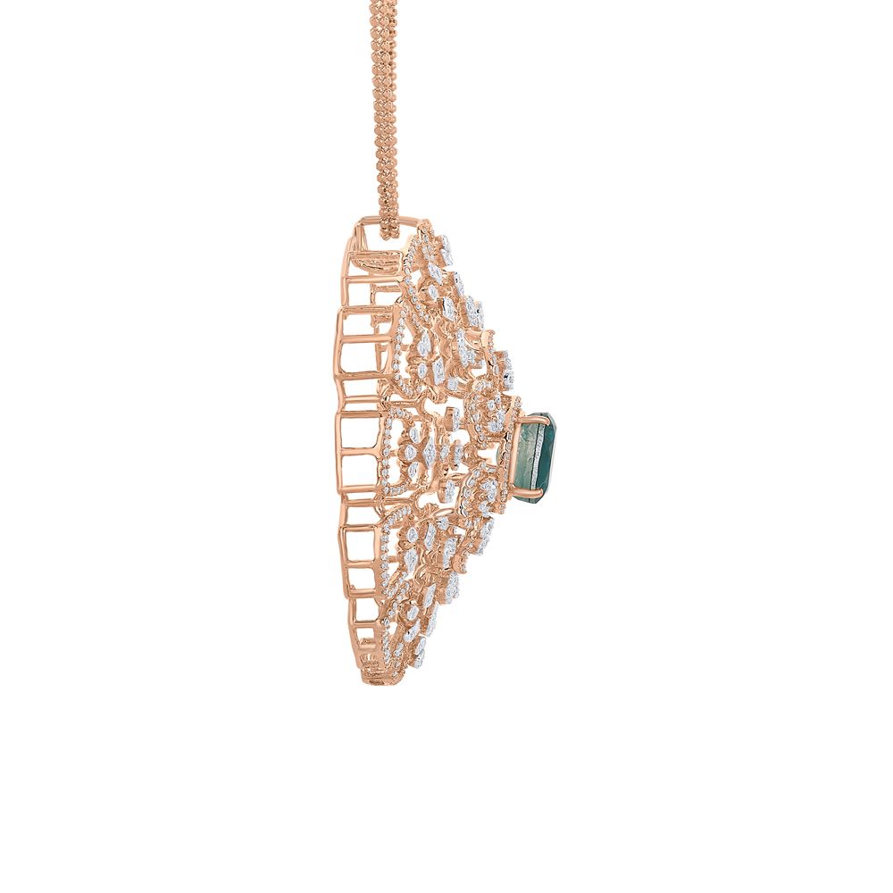 Enticing Floral Diamond Pendant-Pendants-OPS23E46-D326X0B