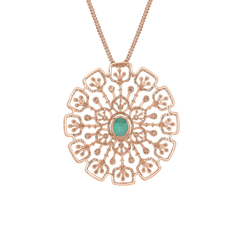 Enticing Floral Diamond Pendant-Pendants-OPS23E46-D326X0B