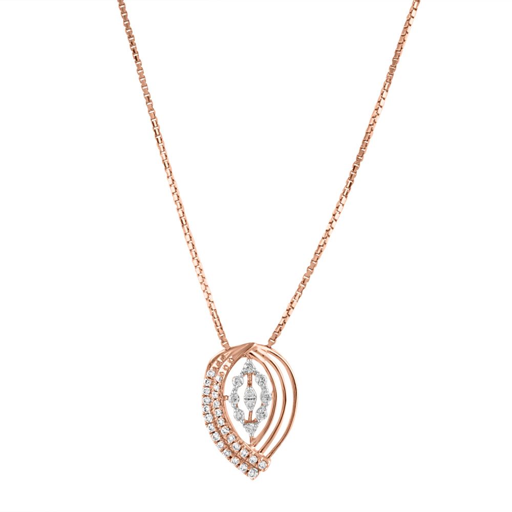 Enduring Drop Design Diamond Pendant Set-All Jewellery-OSP24E24-D900X0C